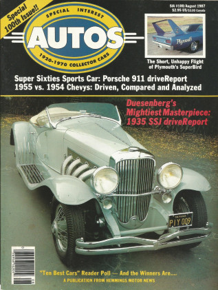 SPECIAL-INTEREST AUTOS 1987 AUG #100 - SUPERBIRD, 911,'35 SSJ, '54 & '55 CHEVY